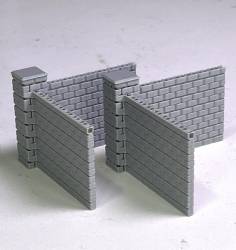 Concrete Block Wall corner sections (2)